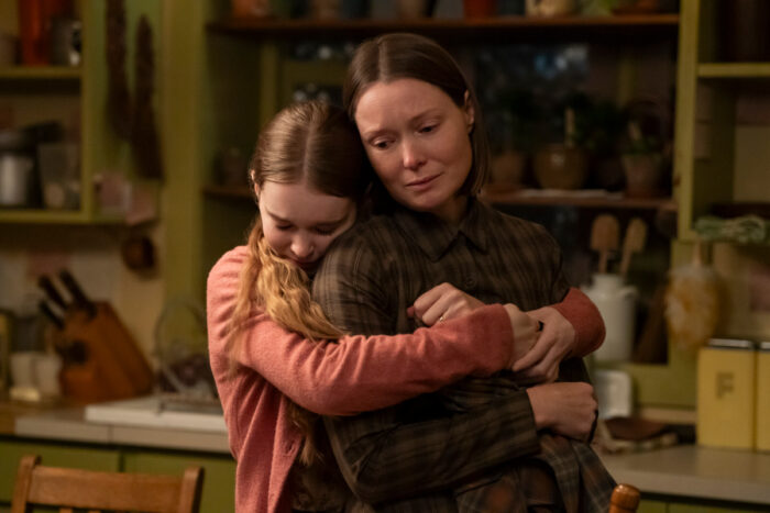 Summer Howell as Carrie White stands with Samantha Sloyan as Margaret White in Prime Video's “Carrie” series based on Stephen King's classic horror novel.