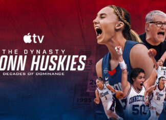 Apple TV Drops First Trailer For ‘The Dynasty: UConn Huskies’ Official key art for Apple TV's "The Dynasty: UConn Huskies," a three-part documentary series about the legendary UConn women's basketball program.