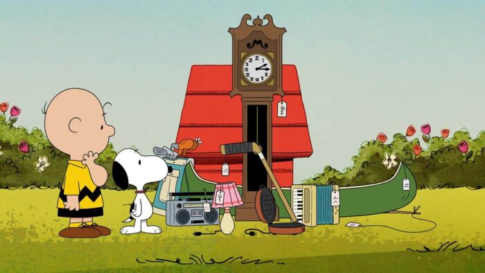 Key art for "Snoopy Presents: There's No Place Like Home, Snoopy," streaming on Apple TV in July 2026.