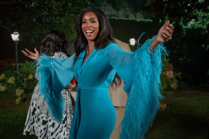 Tasha Smith as Angela in Tyler Perry's "Why Did I Get Married Again?" on Netflix.