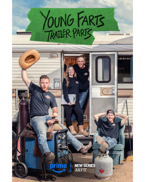 Key art for the reality series "Young Farts RV Parts," following brothers Jagger and Dawson.